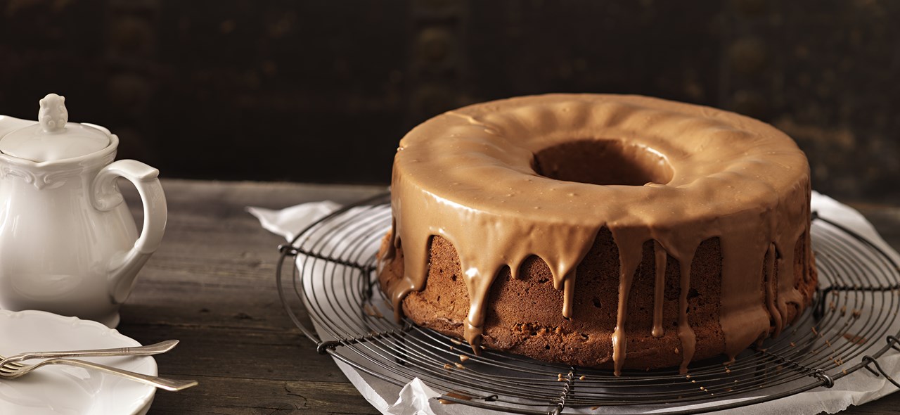 Bild zu Schokokranzkuchen mit Milchschokolade-Glasur
