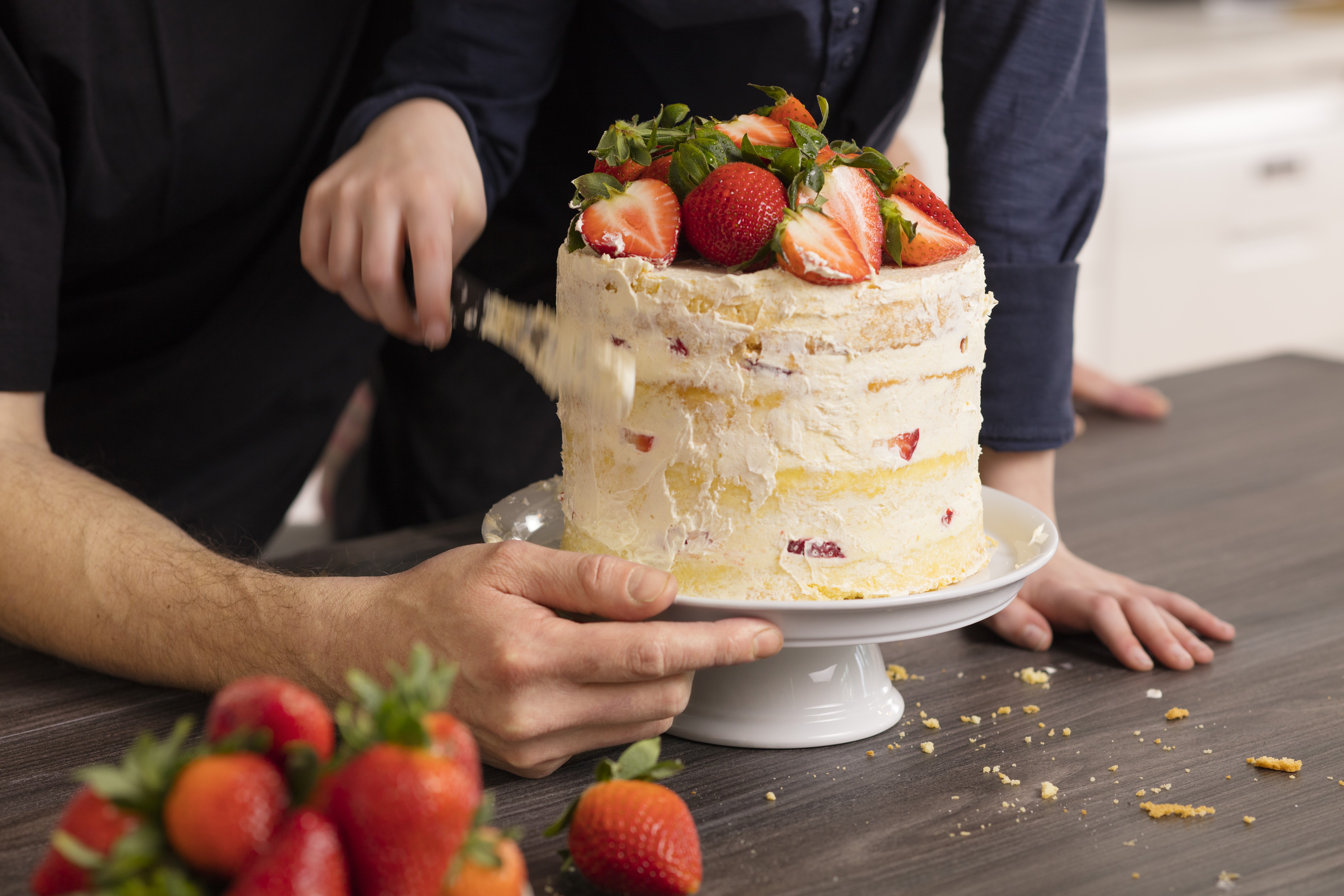 Bild zu Erdbeer-Mascarpone Torte