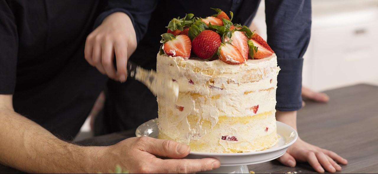 Bild zu Erdbeer-Mascarpone Torte