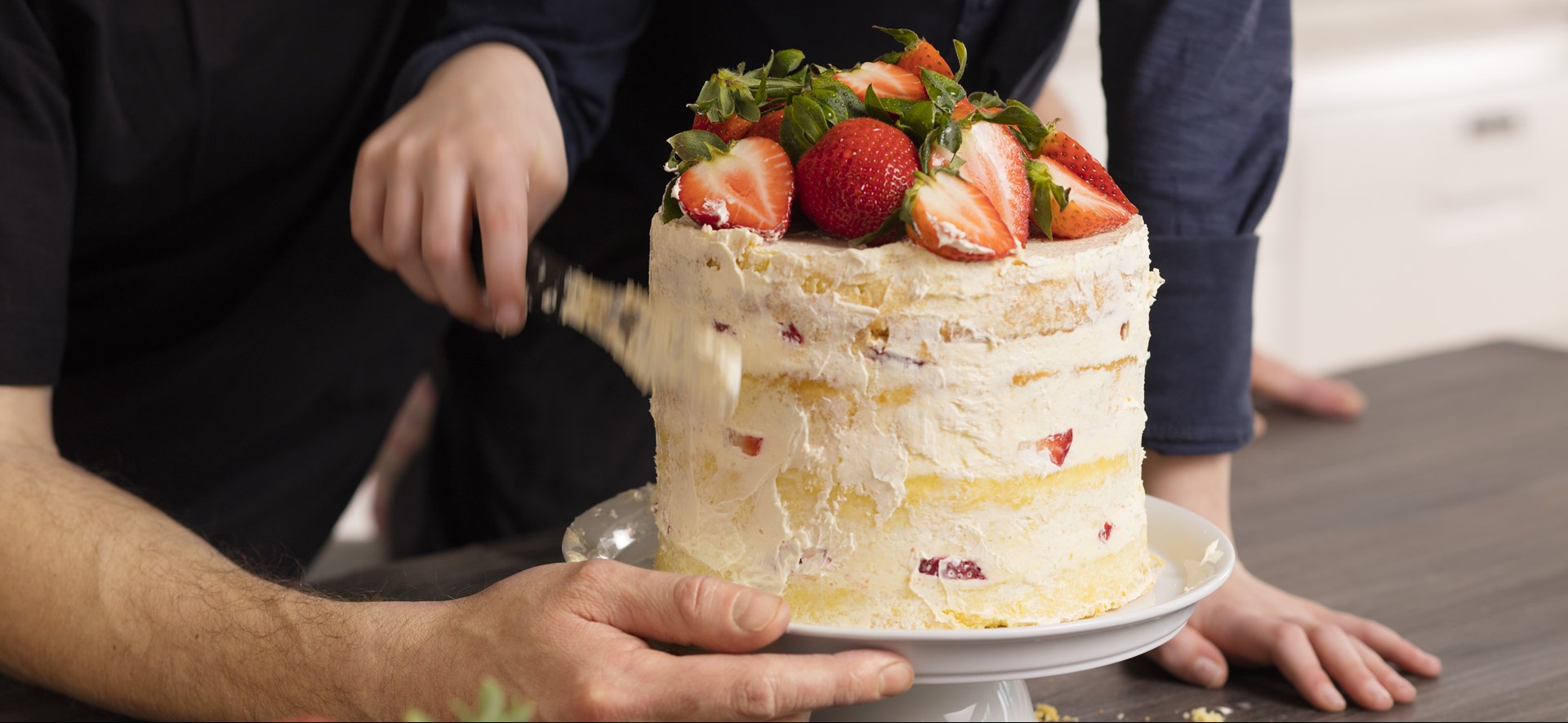 Bild zu Erdbeer-Mascarpone Torte