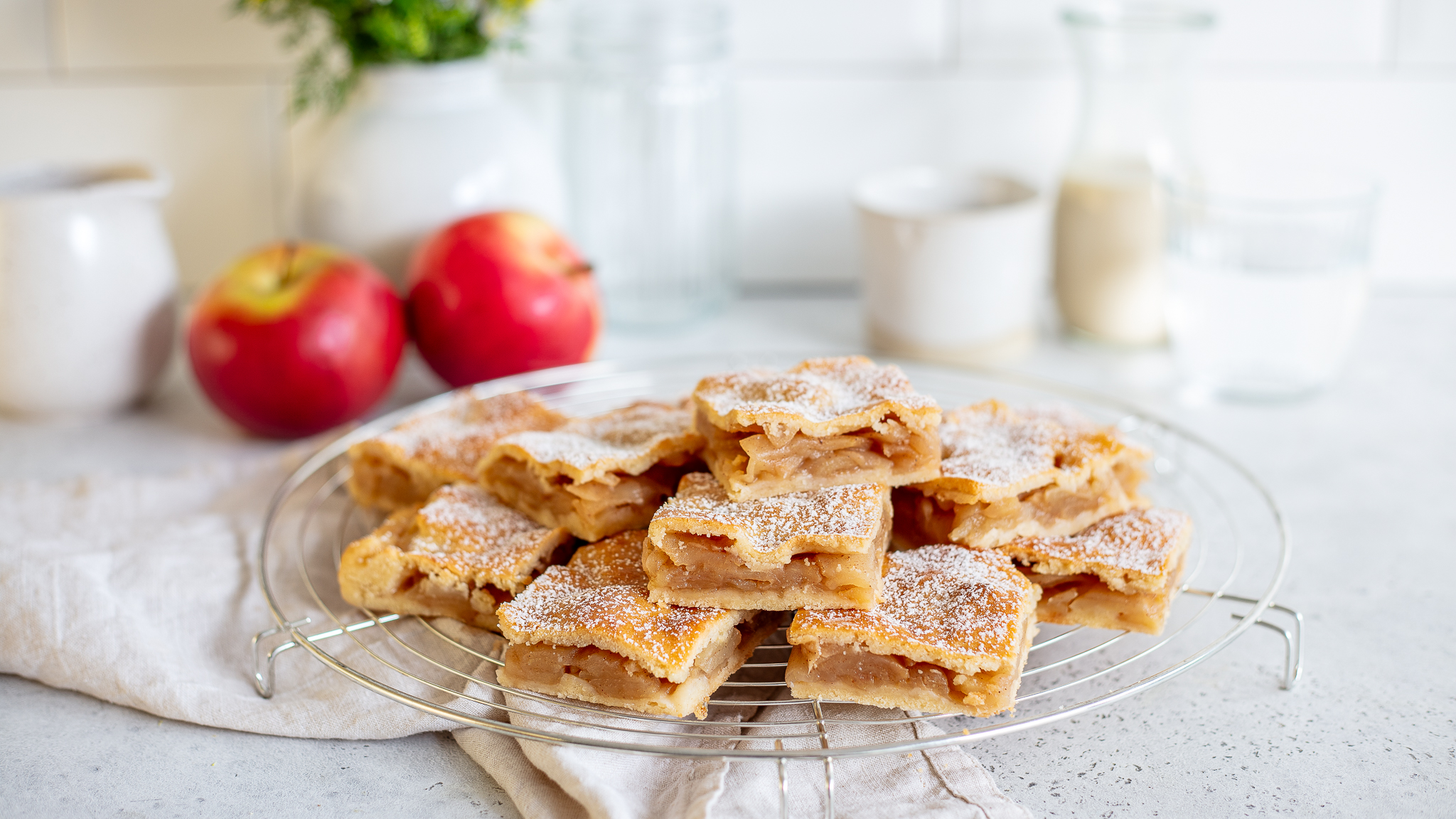 Bild zu Gedeckter Apfelkuchen vegan