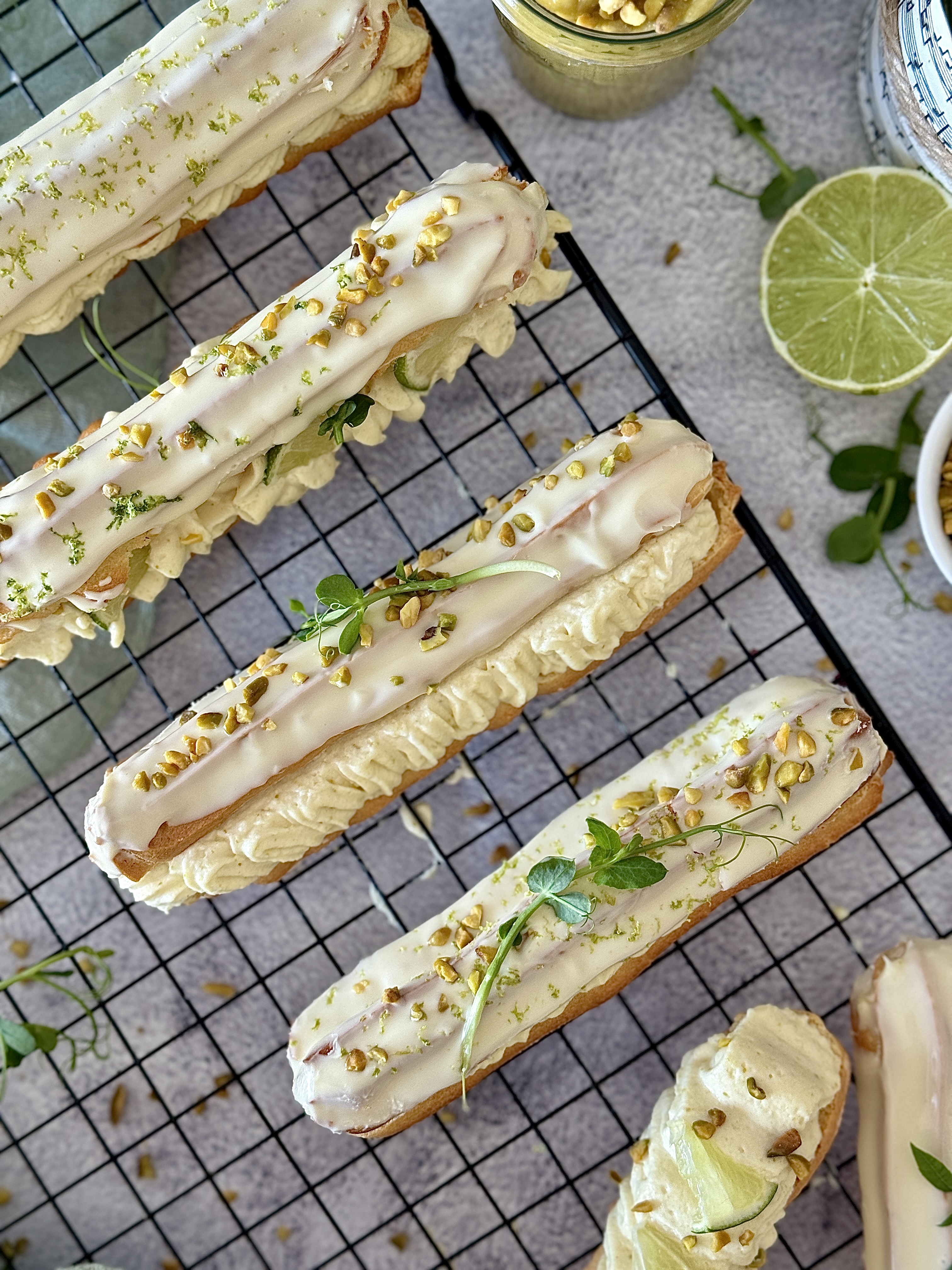 Bild zu Eclairs mit Pistaziencreme