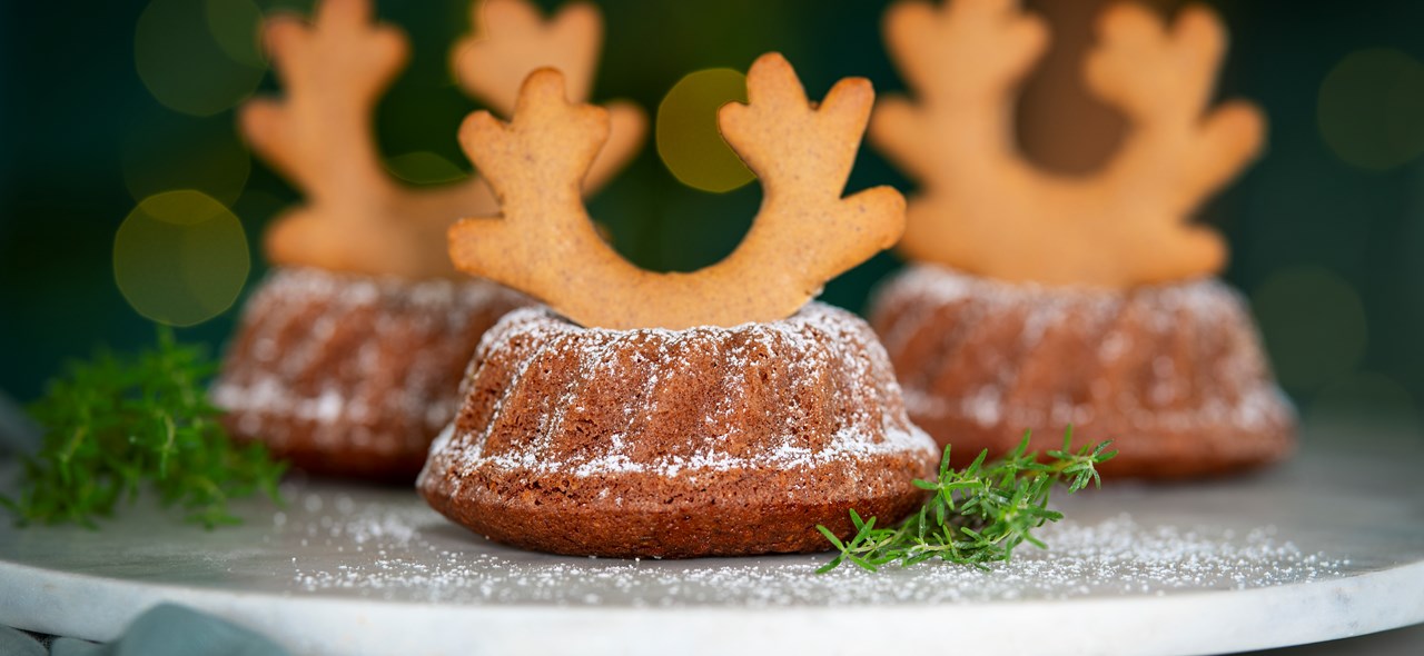 Bild zu Mini Lebkuchen Gugelhupf mit Geweih