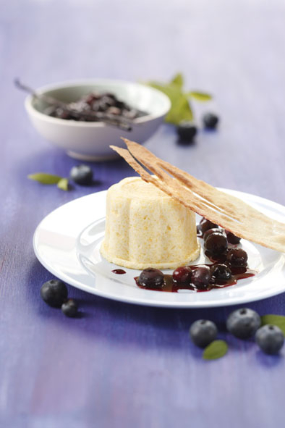 Bild zu Polentaflammeri mit Heidelbeeren