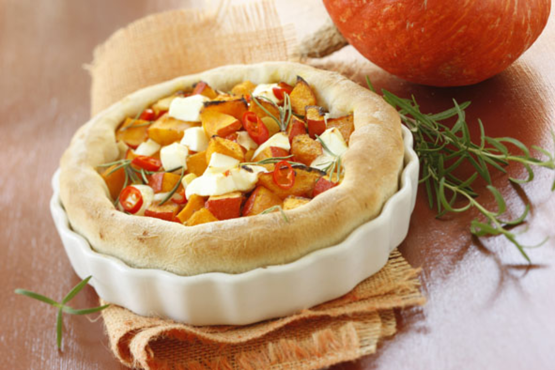 Bild zu Pikante Kürbistarte