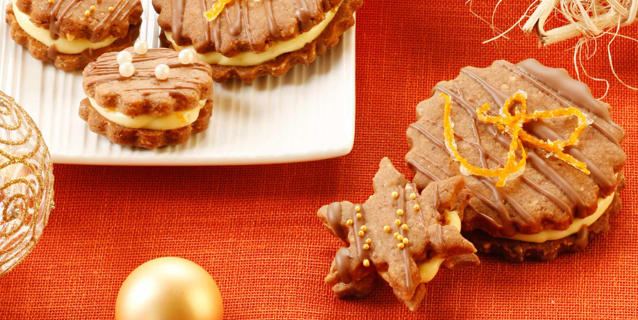 Bild zu Orangen-Nougat-Kekse