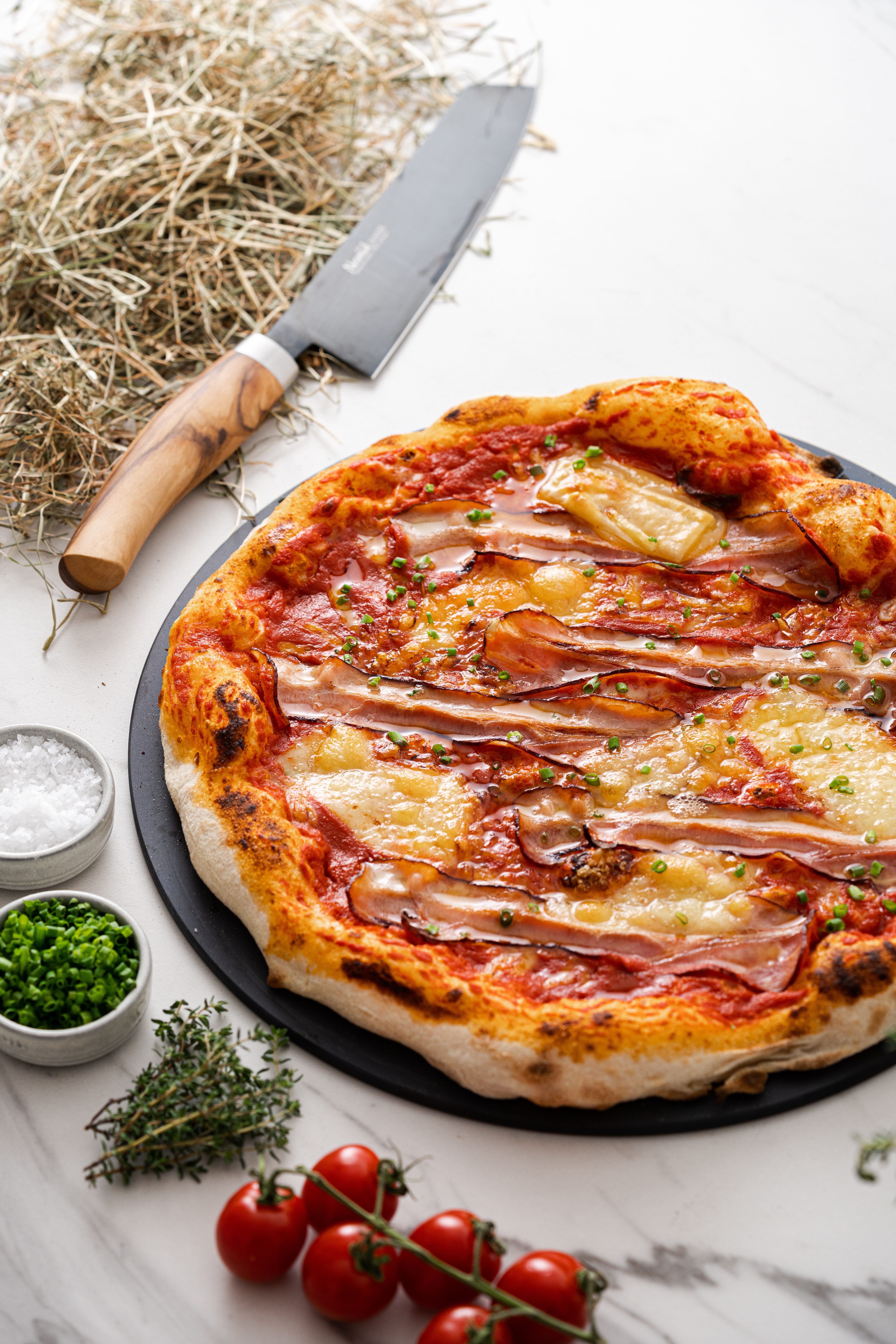 Pizza &amp;quot;Sepp&amp;quot; mit Tiroler Speck Rezept | Fini´s Feinstes
