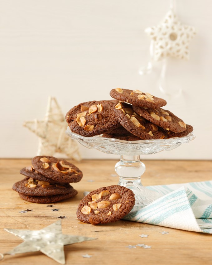Bild zu Kakao-Erdnuss-Cookies