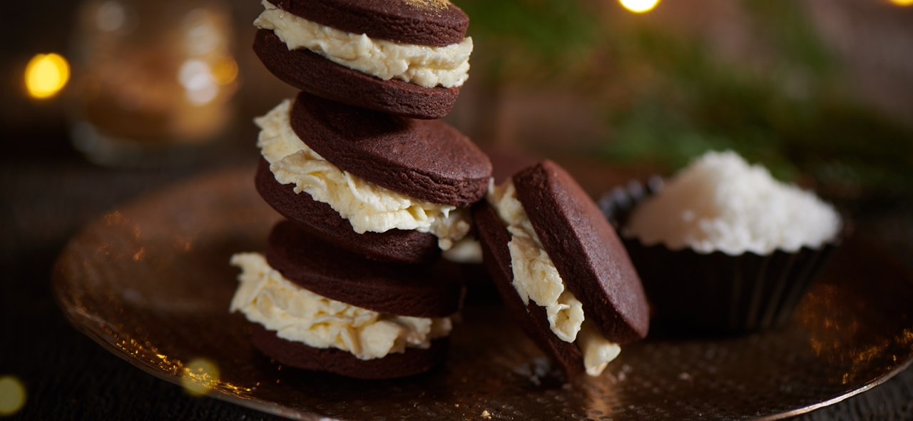 Bild zu Schokotaler mit Weißer-Schoko-Kokoscreme