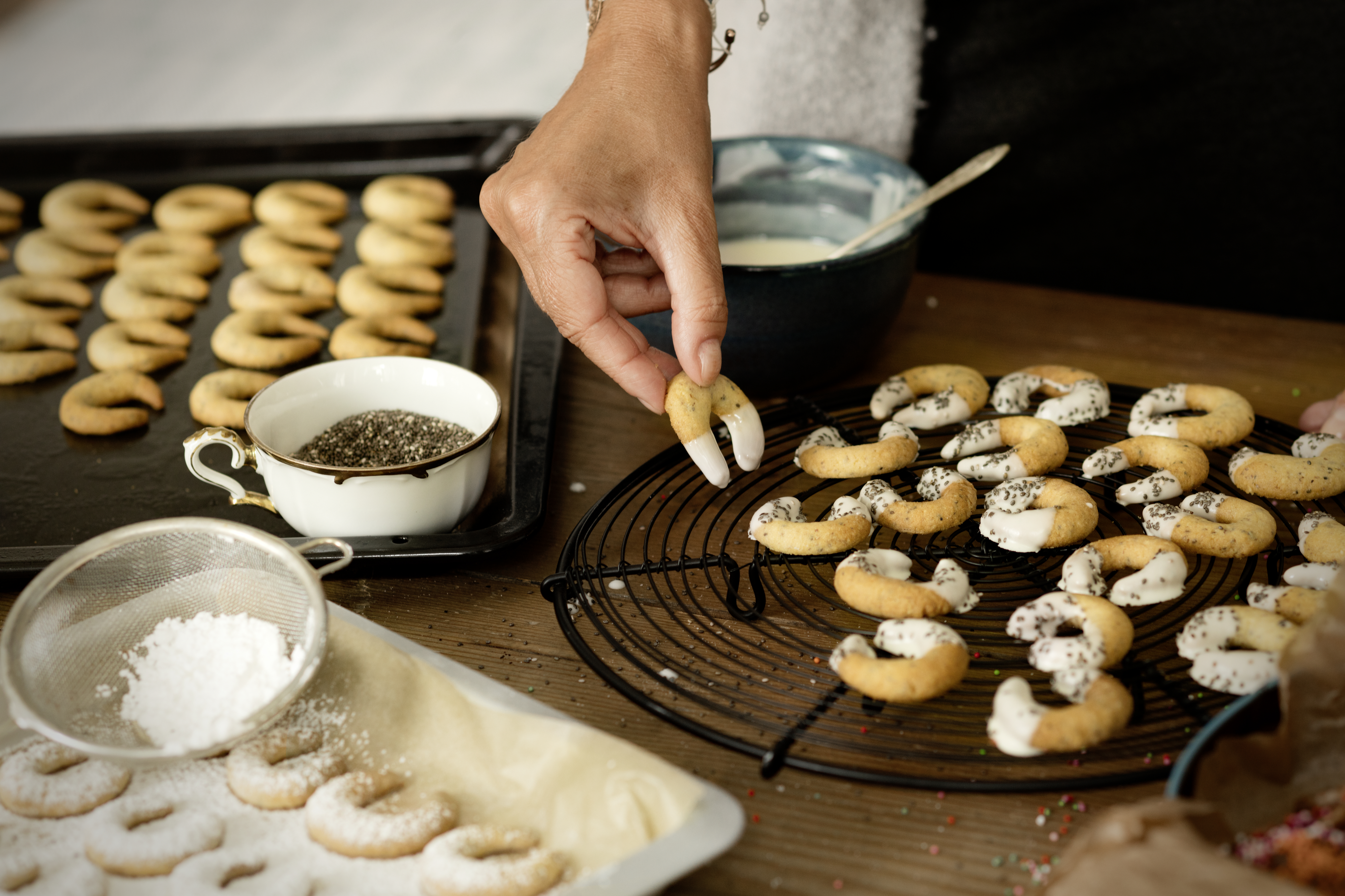 Bild zu Chia-Ingwer-Vanillekipferl