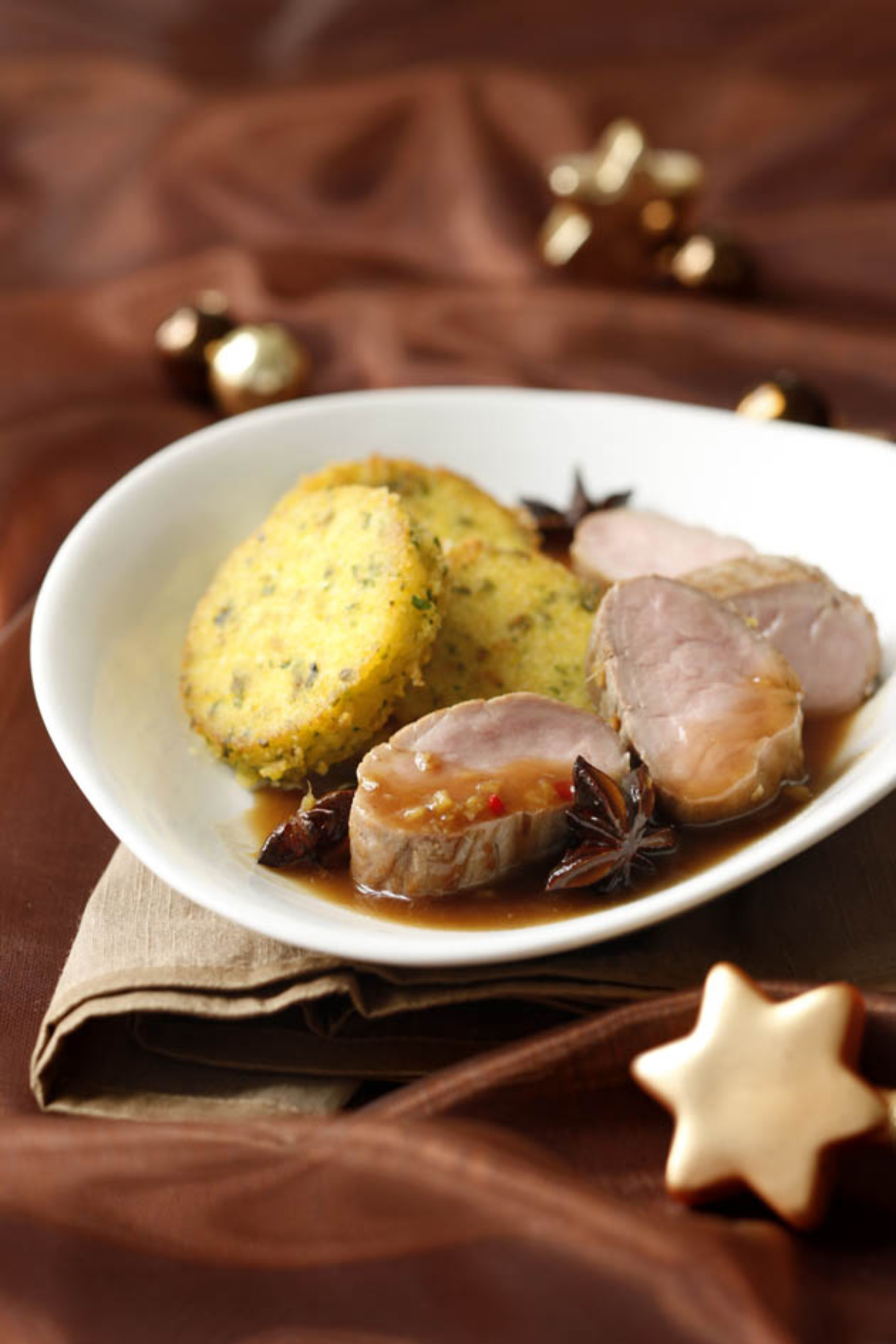 Bild zu Schweinefilet mit Polentatalern