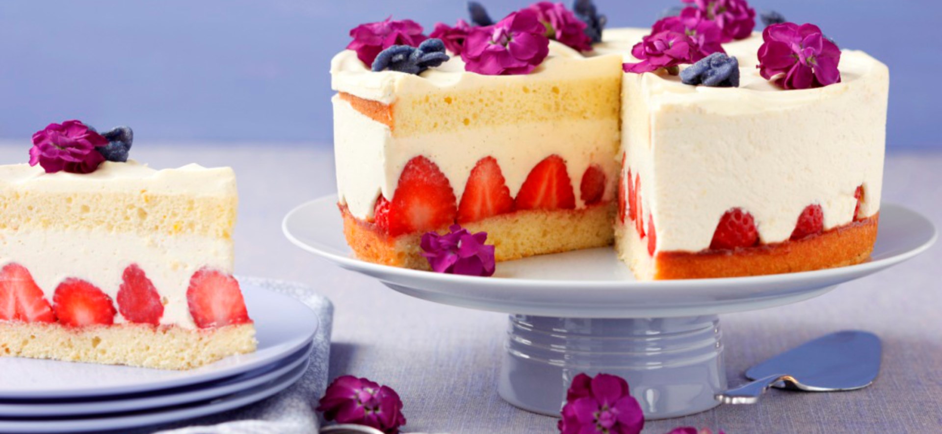 Bild zu Erdbeer-Vanillecreme-Torte