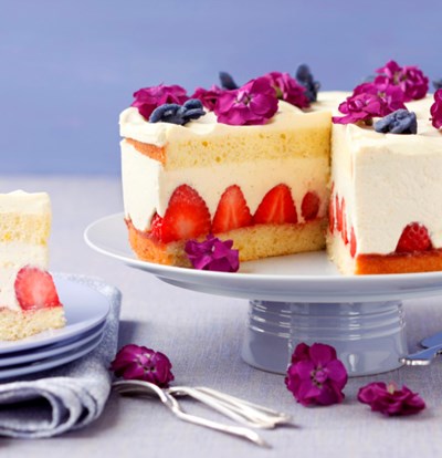 Bild zu Erdbeer-Vanillecreme-Torte