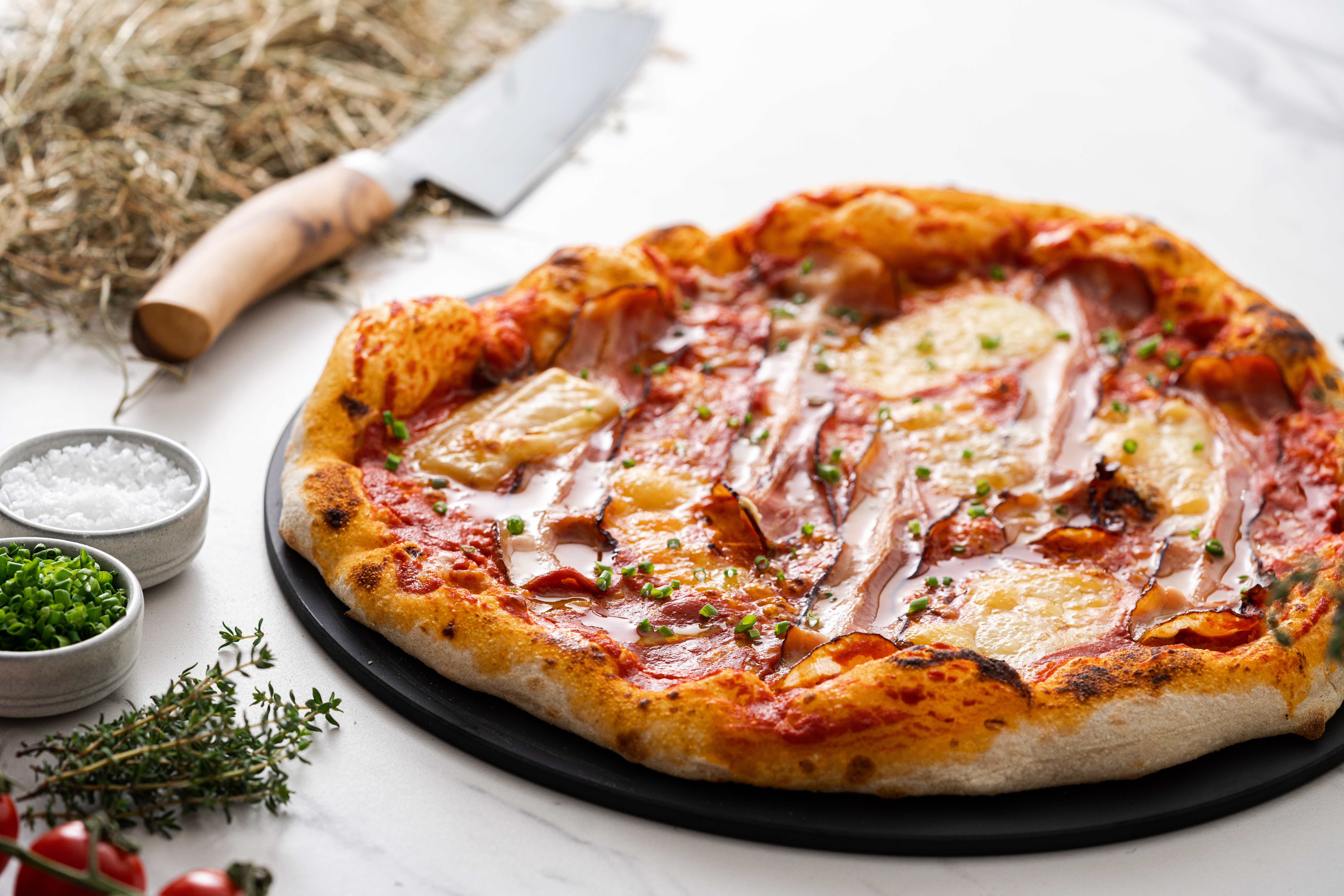 Pizza &amp;quot;Sepp&amp;quot; mit Tiroler Speck Rezept | Fini´s Feinstes