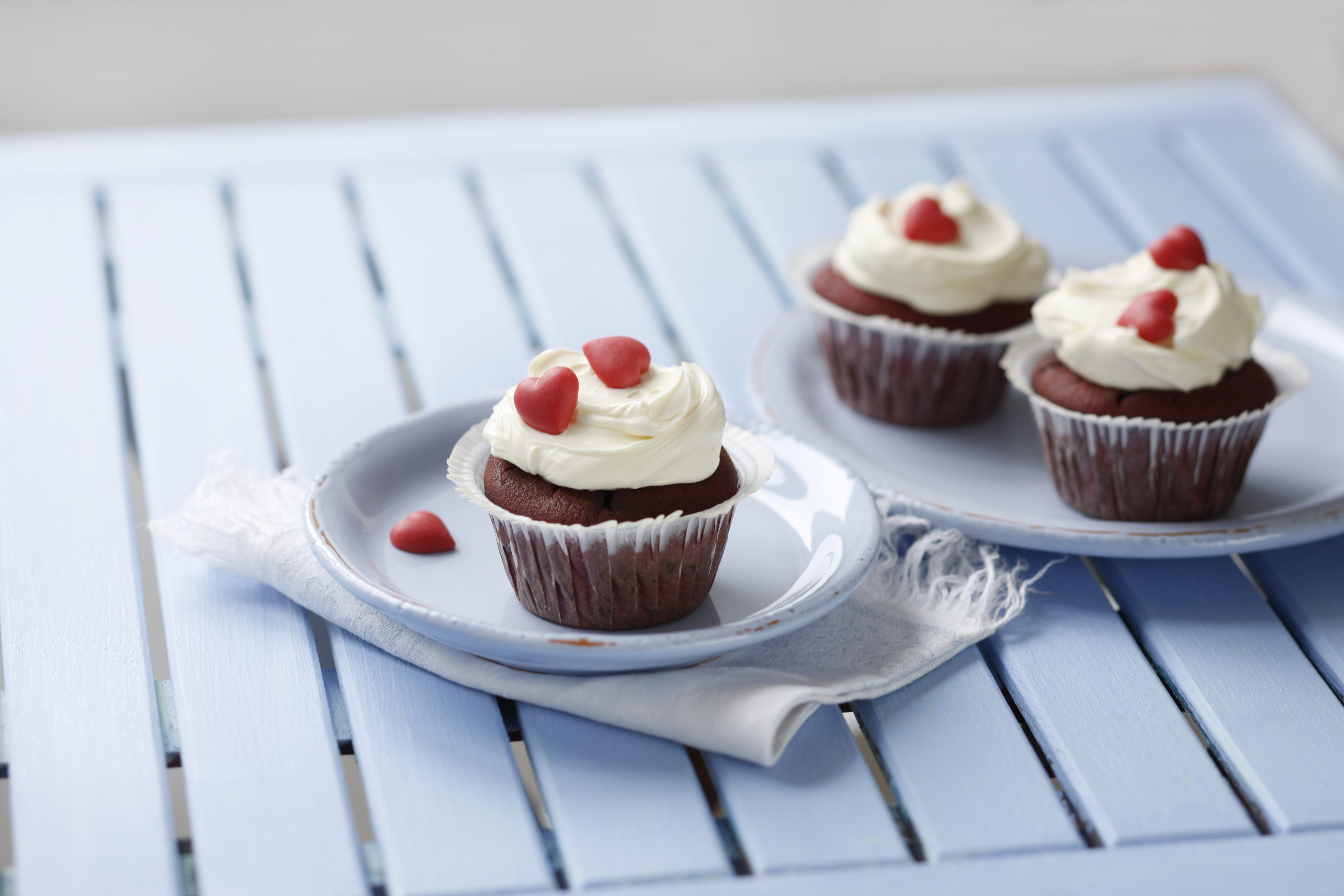 Bild zu Red velvet-Cupcakes