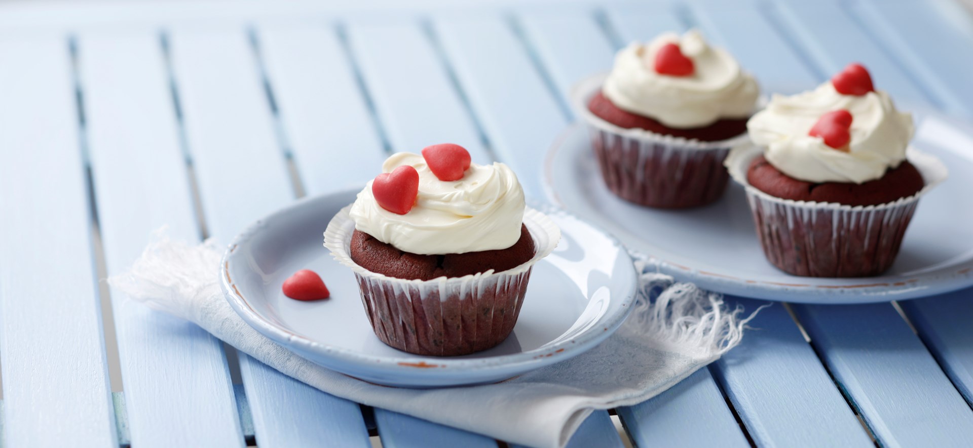 Bild zu Red velvet-Cupcakes
