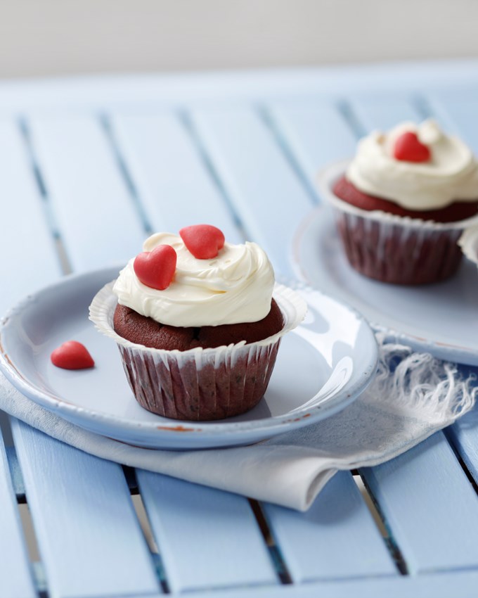 Bild zu Red velvet-Cupcakes