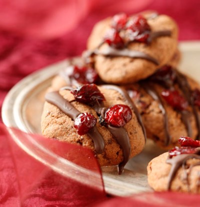 Bild zu Schoko-Cranberry-Cookies