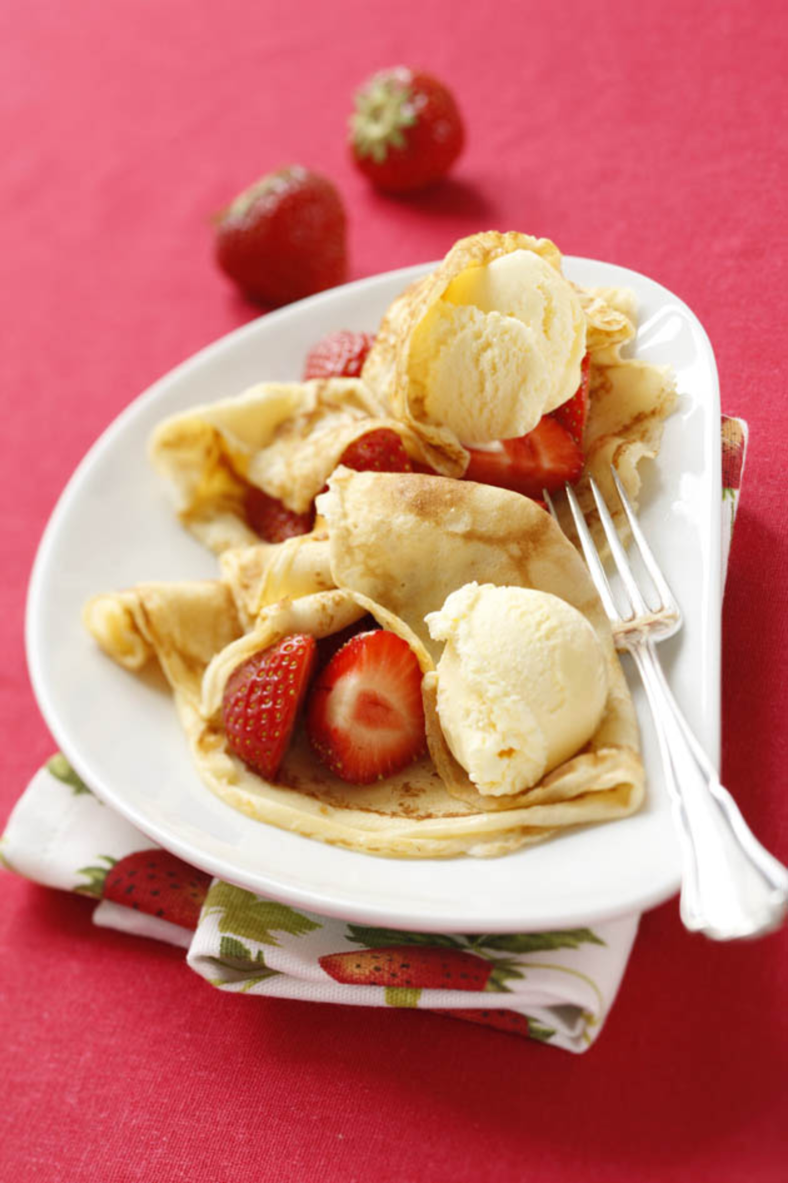 Eispalatschinken mit Erdbeeren Rezept | Fini´s Feinstes