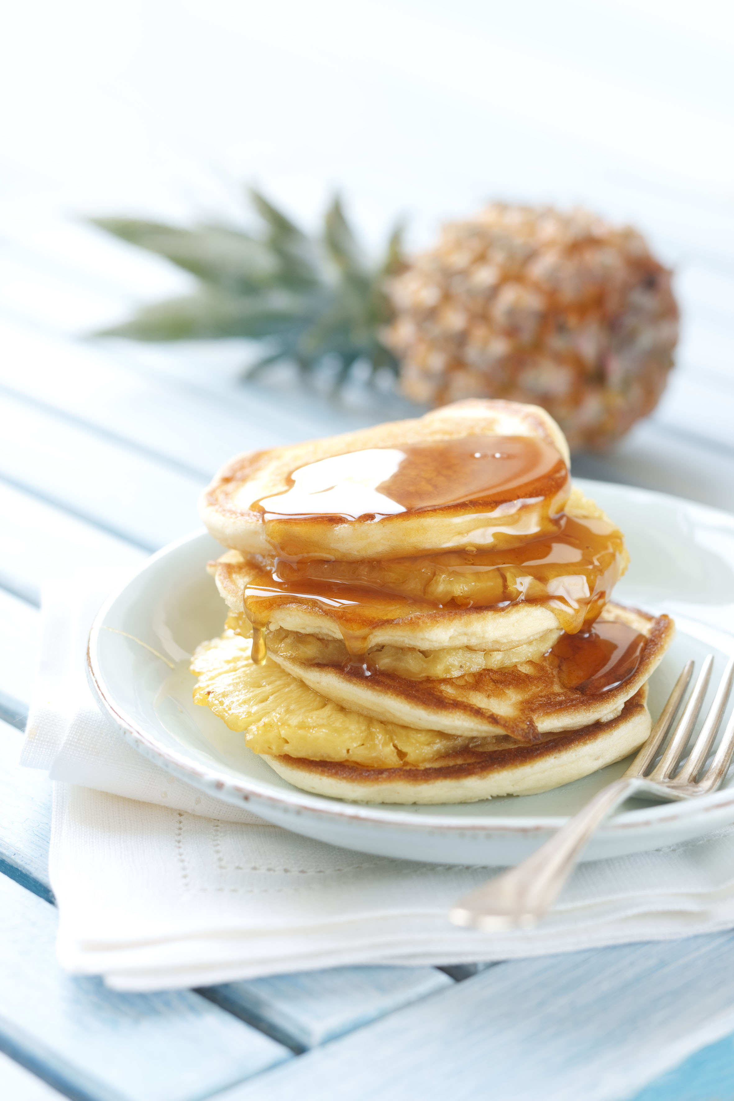 Bild zu Pancakes mit Ananas