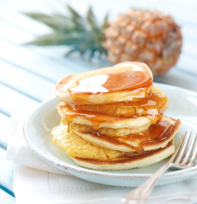 Bild zu Pancakes mit Ananas