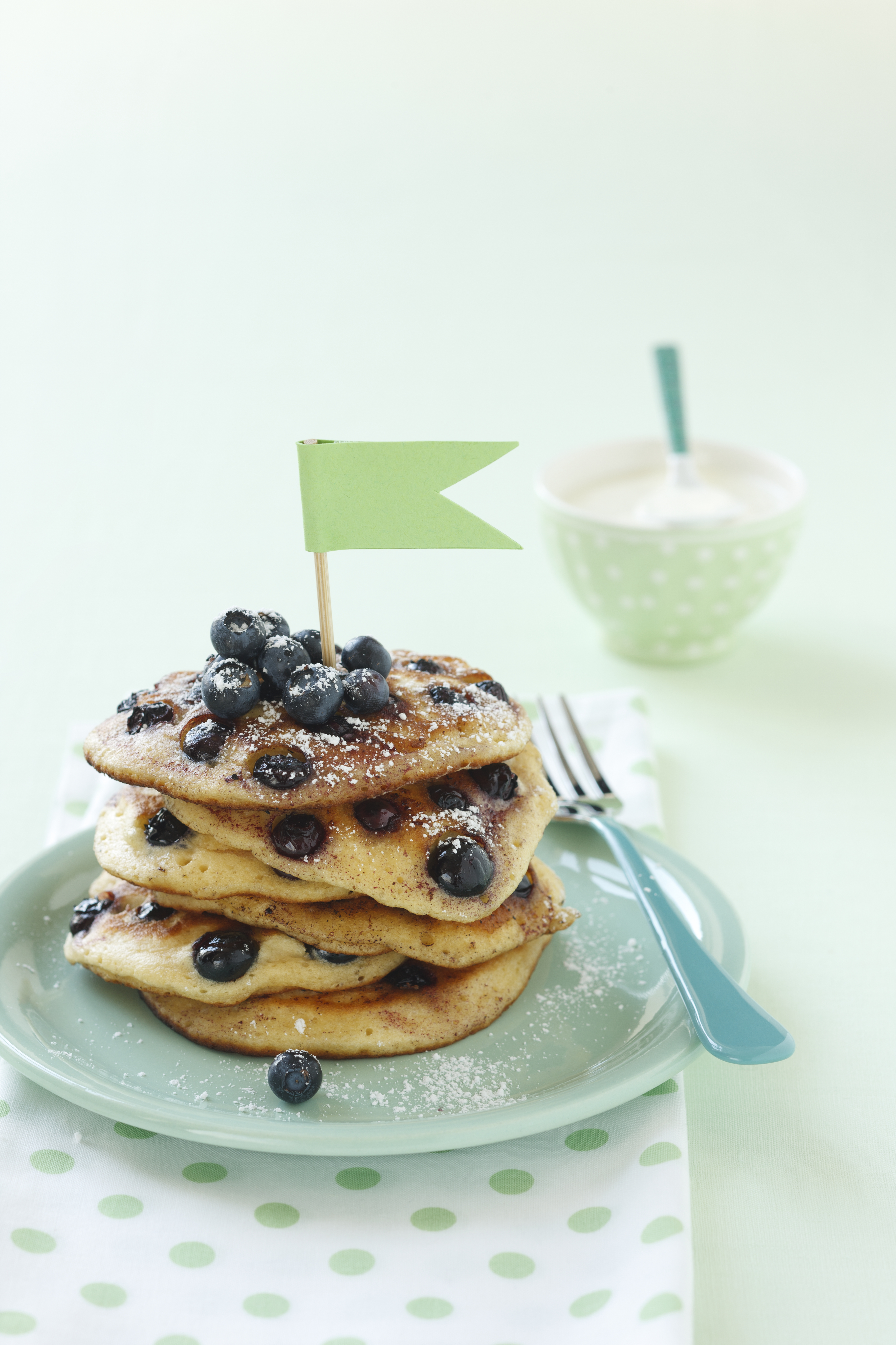Bild zu Pancakes mit Heidelbeeren